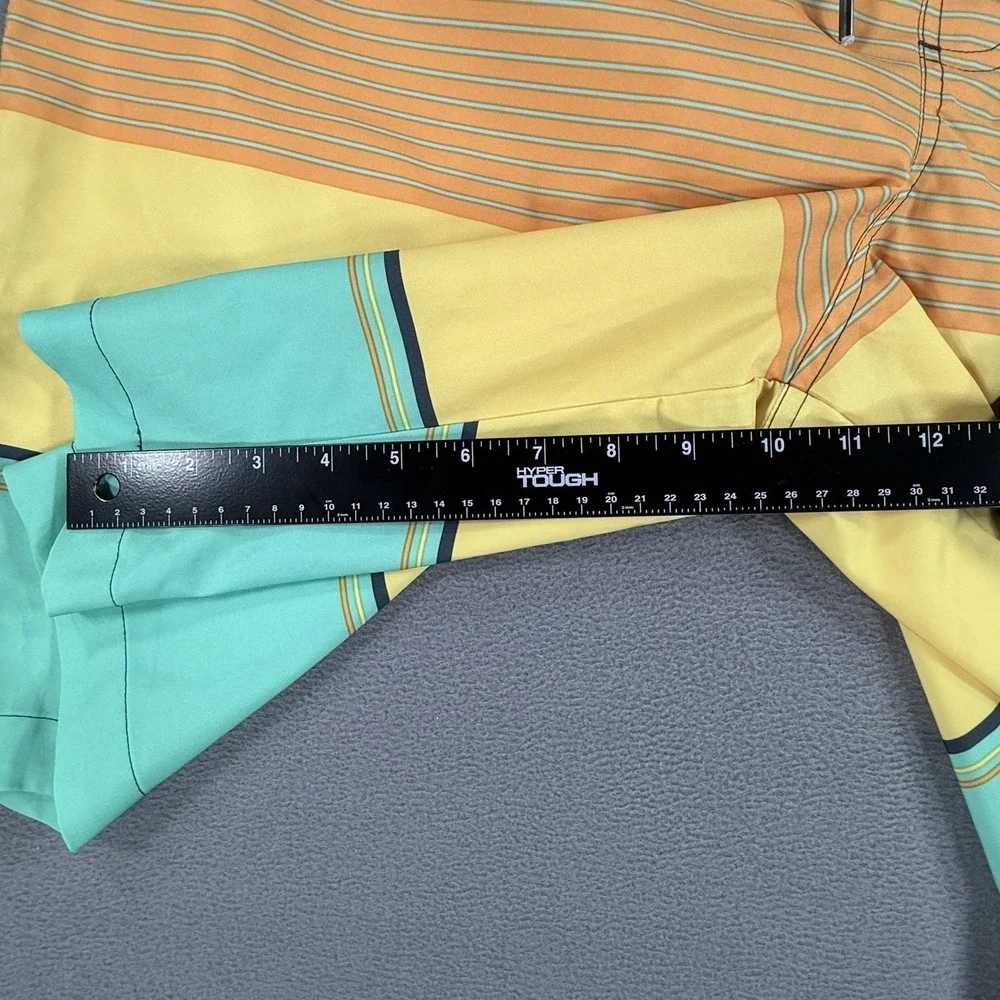Sonoma Swim Trunks Mens 3XLT Board Shorts Stretch Color Block‎ Lined